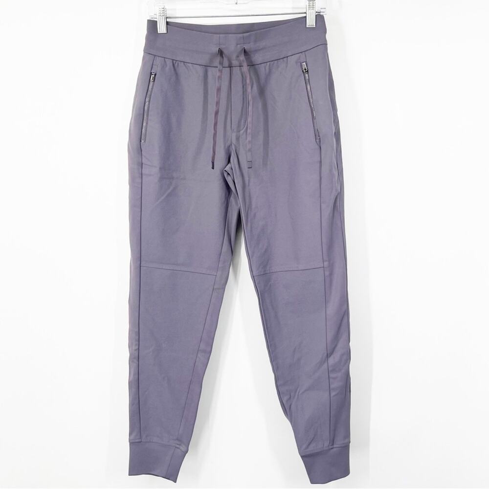 Athleta Headlands Hybrid Trek Mid-Rise Joggers Purple